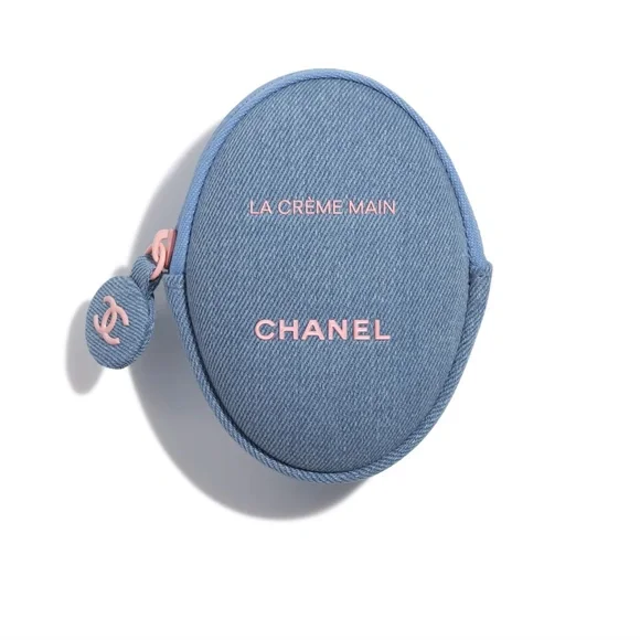 CHANEL LA CRÈME MAIN Hand Cream + Denim Pouch - 2026 DENIM COLLECTION NEW BNIB - Picture 2 of 4